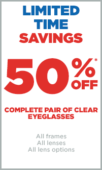 50% off Eyeglasses